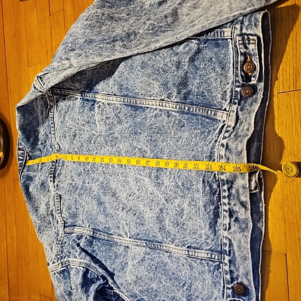 Levi's Vintage Acid Washed Denim Trucker Jacket Med Unisex - Picture 12 of 16